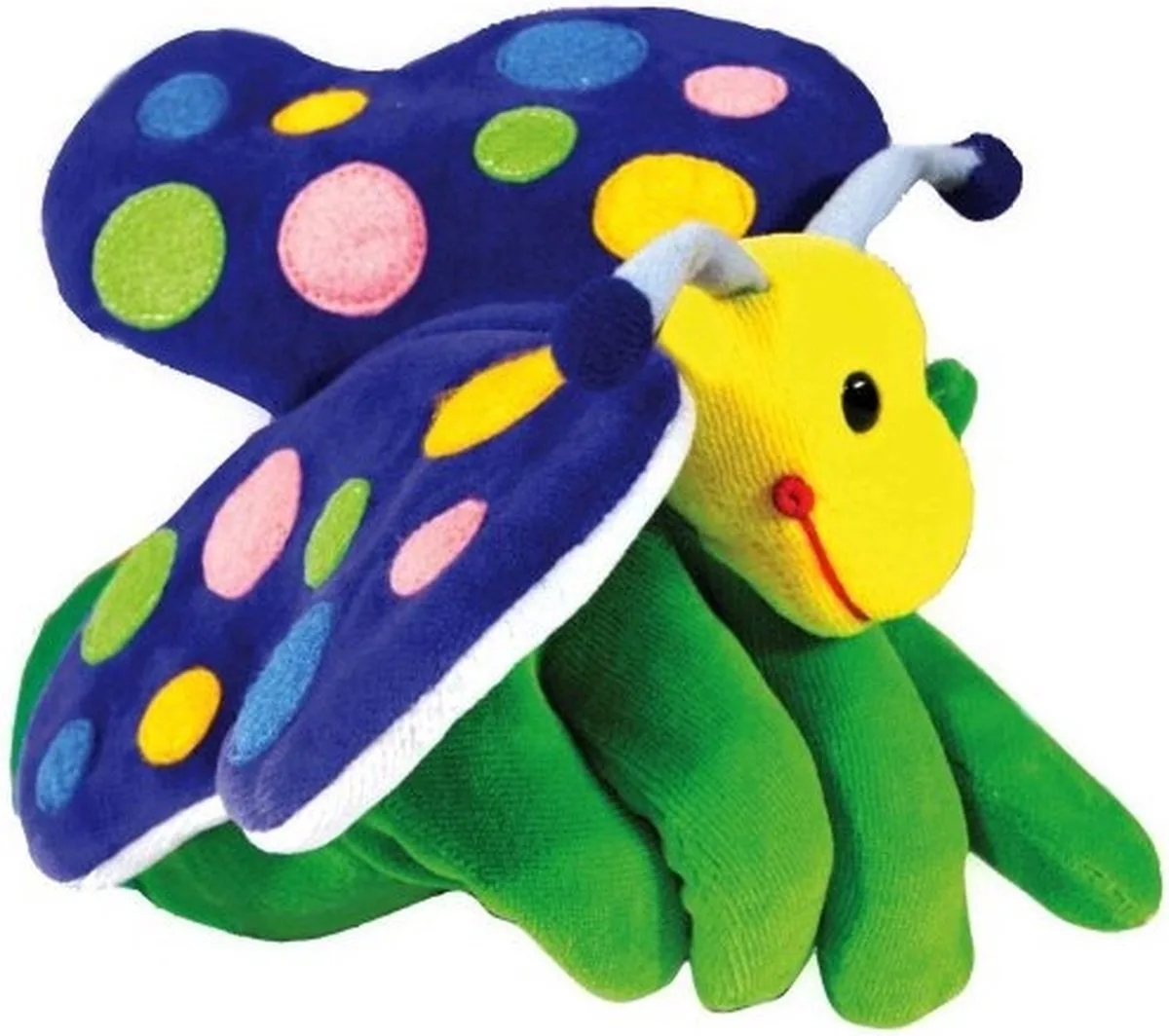 Vlinder Speelhandschoen - Handpop fra Beleduc i Blå – produktbillede