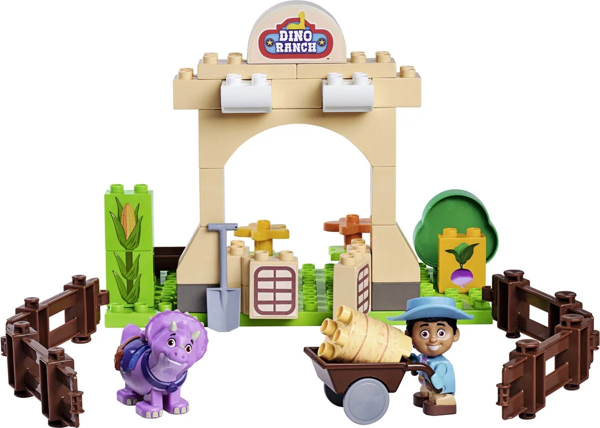 Bloxx Dino Ranch Corral Bricks - Bouwstenen van BIG in Geel – productfoto
