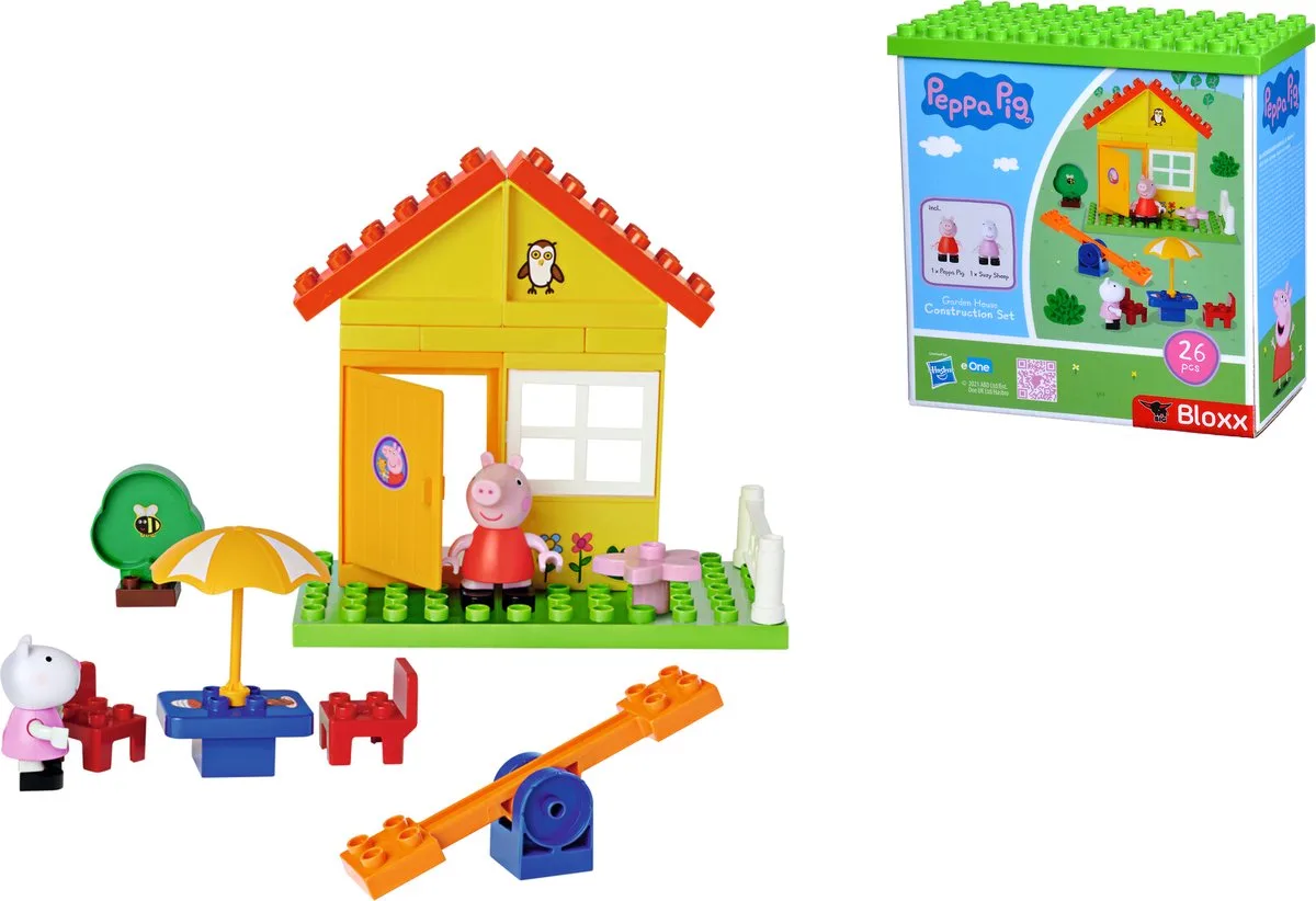 Bloxx Peppa Pig Tuinhuis - Peppa Pig - Constructiespeelgoed fra BIG i Flerfarvet – produktbillede