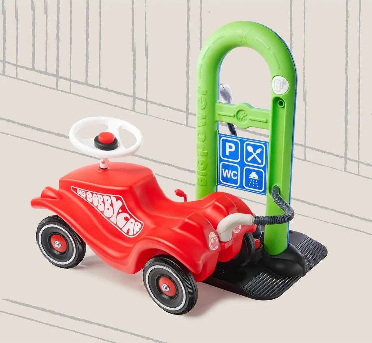 Bobby Car Service Station von BIG in Mehrfarbig – Produktfoto