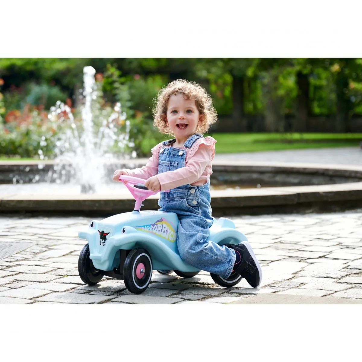 Bobby Car Classic Einhorn von BIG in Tuerkis, 58 × 30 × 38 mm – Produktfoto