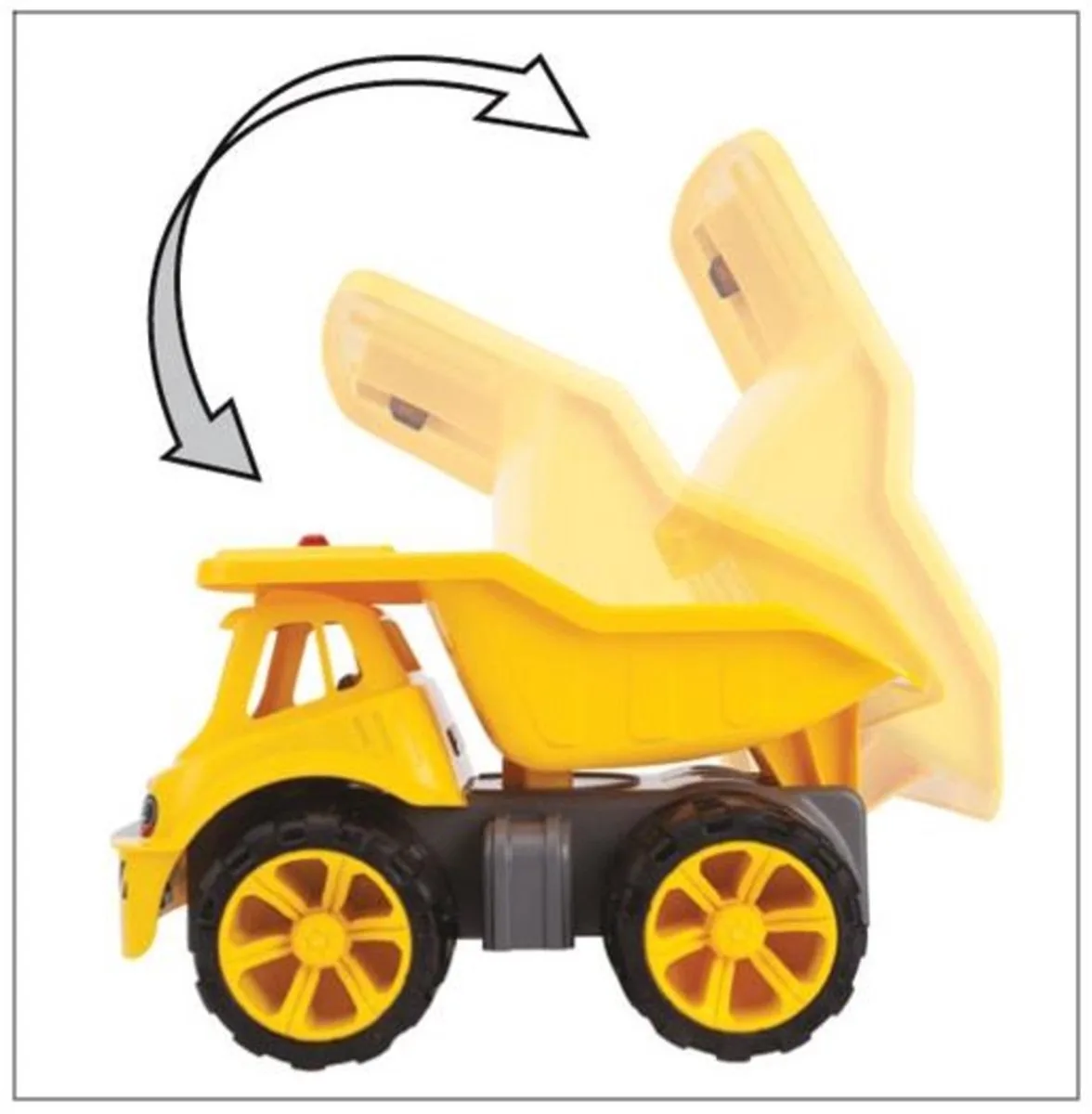 Spielzeug-Baumaschine BIG Power Worker Maxi Truck, Made in Germany von BIG in Gelb – Produktfoto