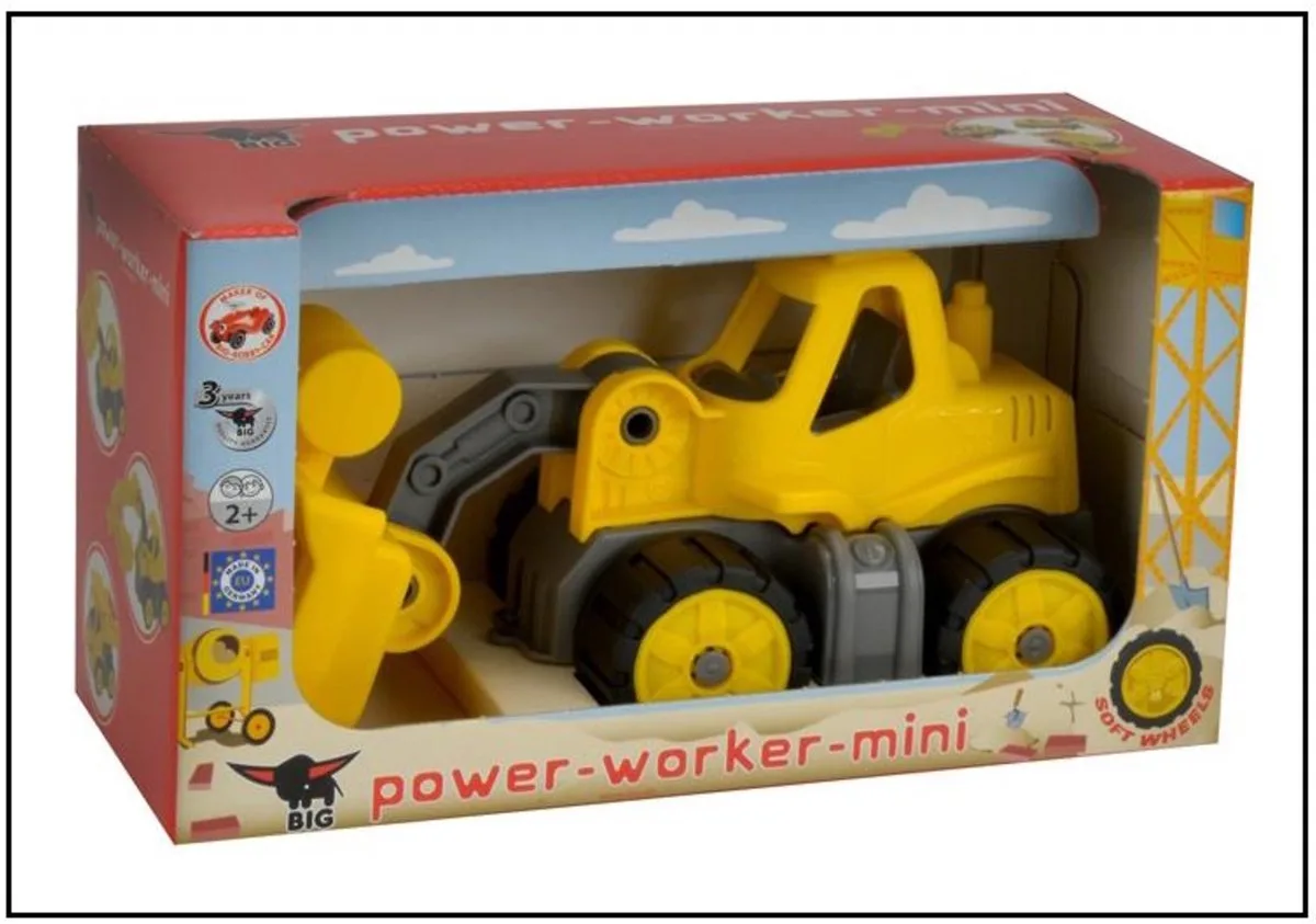 Power Worker Mini Radlader, Spielfahrzeug von BIG in Gelb – Produktfoto