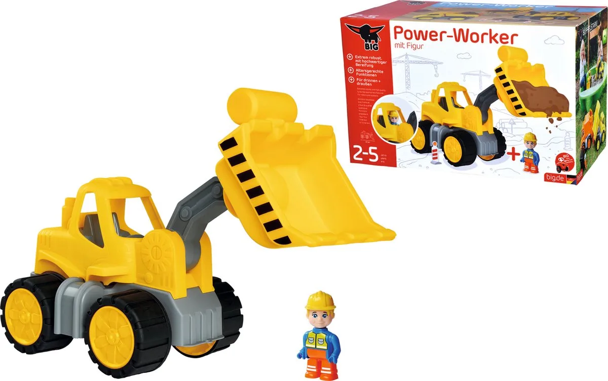 Power Worker Midi Radlader von BIG in Gelb – Produktfoto