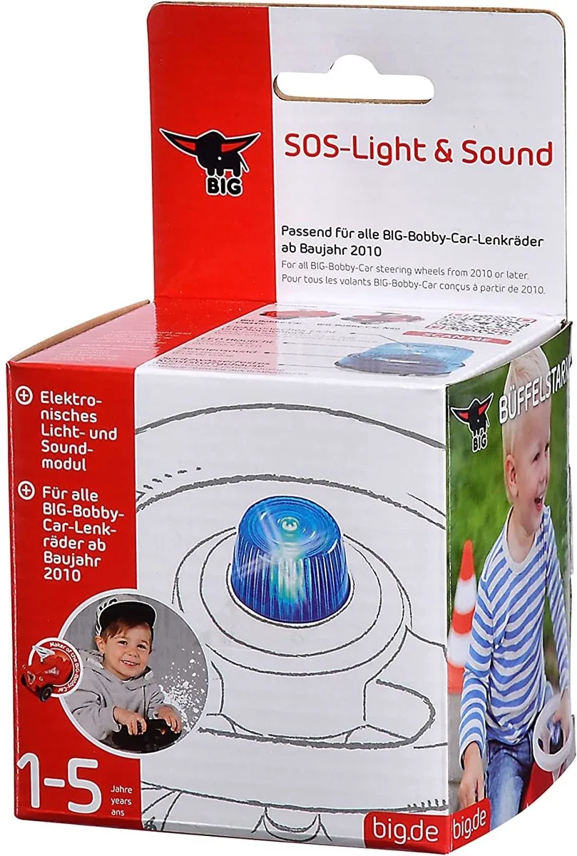 Rutscherauto Outdoor Spielzeug Zubehör Bobby Car SOS Light & Sound 800056495 von BIG in Blau – Produktfoto