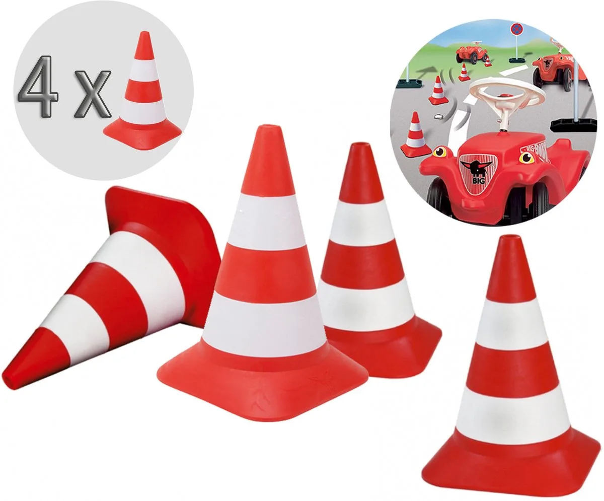 Pylons Set mit 4 Verkehrskegeln von BIG in Mehrfarbig – Produktfoto