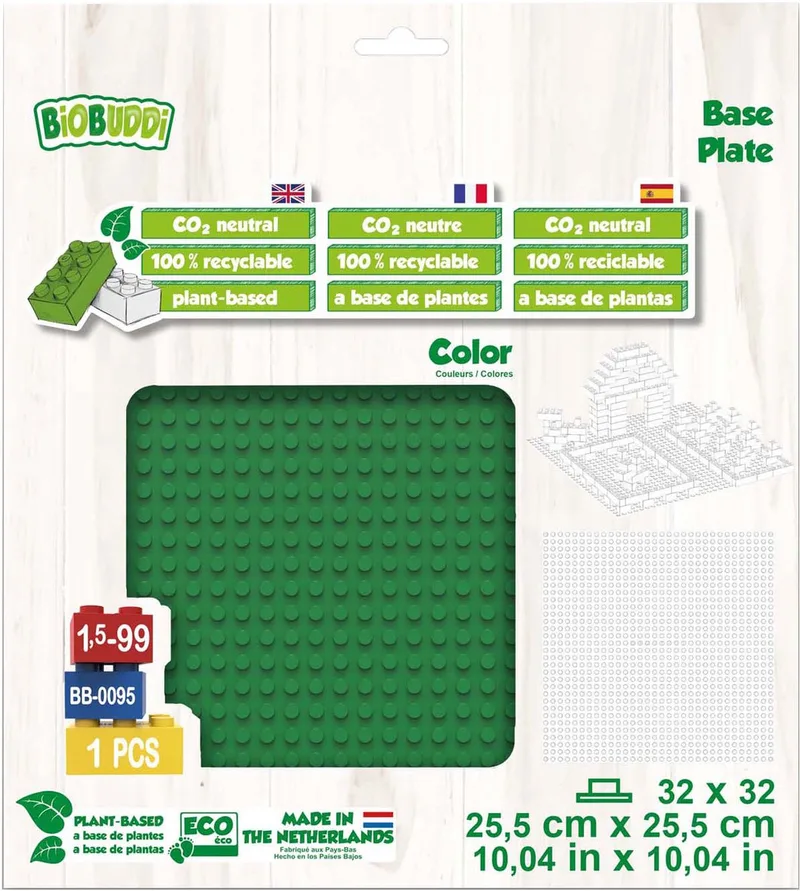 Edu Basisplatenset Forest Green - 4st. by BiOBUDDi in Multicolour – product photo