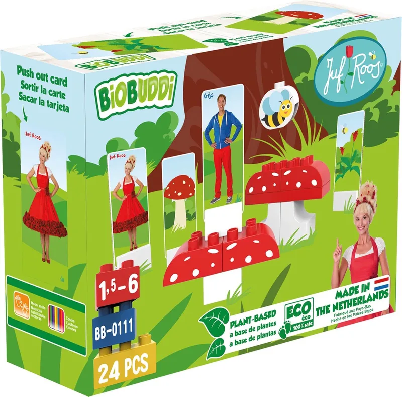Juf Roos Op een grote paddenstoel - 24 delig by BiOBUDDi in .diverse – product photo