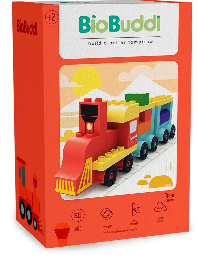 Trein bouwblokken by BiOBUDDi in Blue – product photo