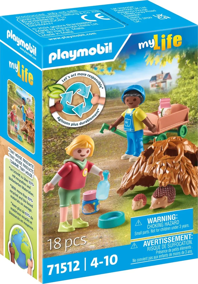 71512 Pflege der Igelfamilie fra Playmobil – miljøbillede