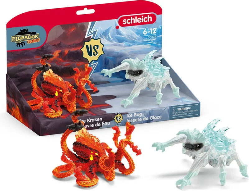 70826 Ice Bug vs. Fire Kraken de Schleich – photo du produit