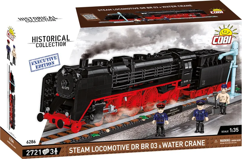6286 DR BR 03 Steam Locomotive & Water Crane - Executive Edition by COBI – product photo