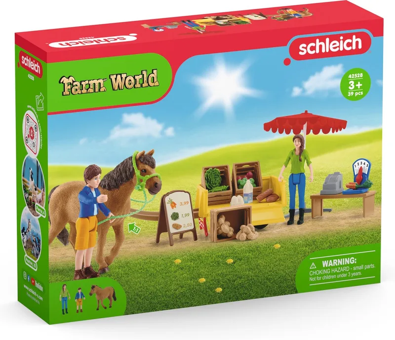 42528 Sunny Day Mobile Farm Stand de Schleich – photo du produit