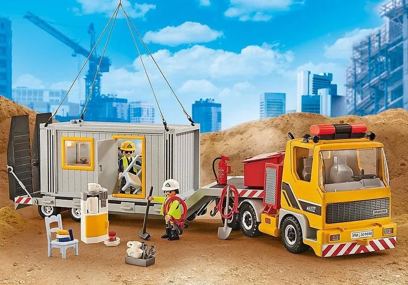9898 Tieflader mit Container by Playmobil – interior photo