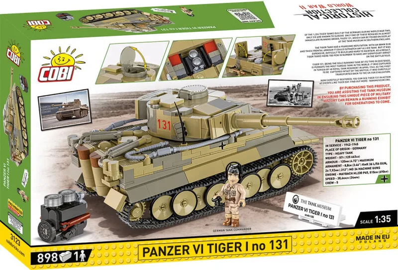 3123 Panzer VI Tiger I no 131 de COBI – photo d’ambiance