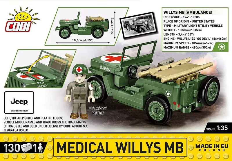 2295 Medical Willys MB fra COBI – miljøbillede