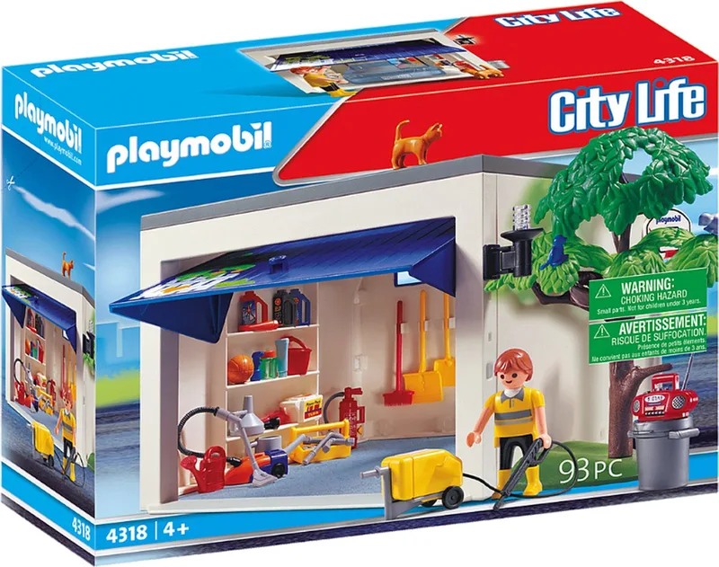 4318 Garage fra Playmobil – miljøbillede