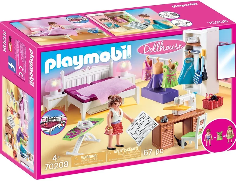 70208 Schlafzimmer mit Nähecke by Playmobil – interior photo