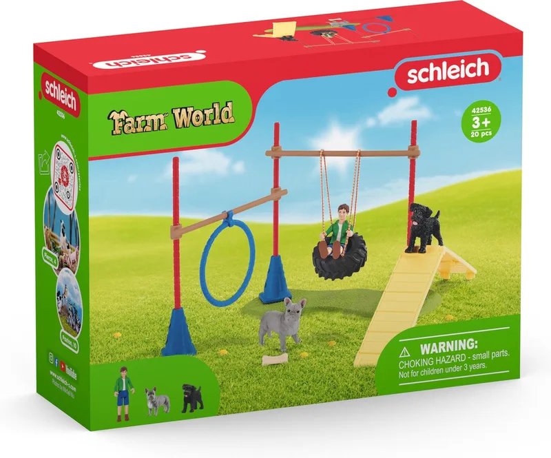 42536 Puppy Agility Training fra Schleich – produktbillede