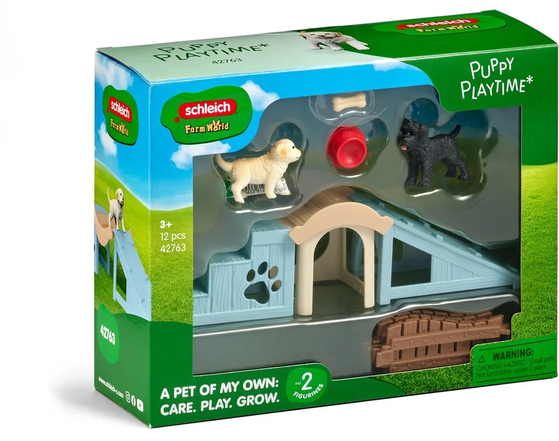 42763 Adventure fun for little puppies fra Schleich – produktbillede