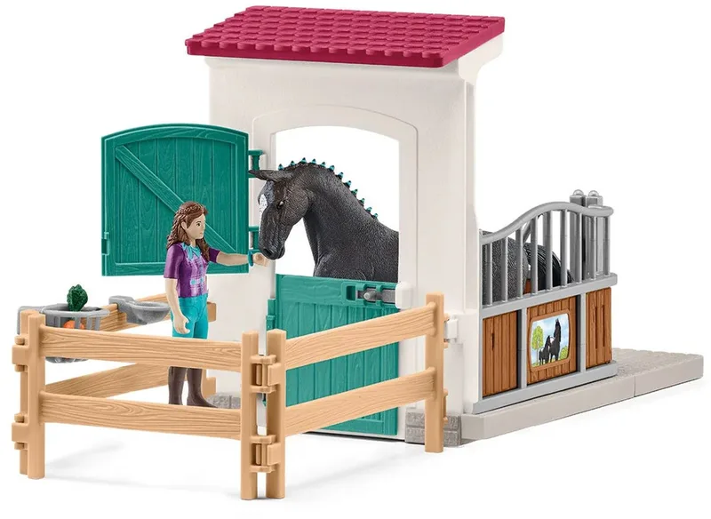 42709 Horse Box with HORSE CLUB Lisa & Storm de Schleich – photo du produit