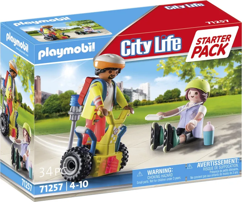 71257 Starter Pack Rettung mit Balance-Racer de Playmobil – photo d’ambiance