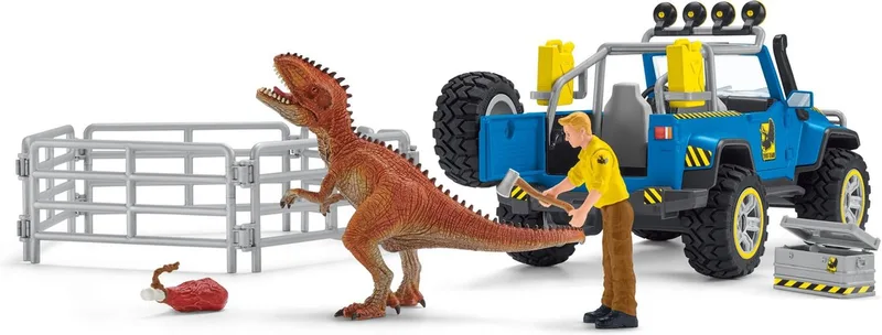 41464 Off-road vehicle with dino outpost från Schleich – produktbild
