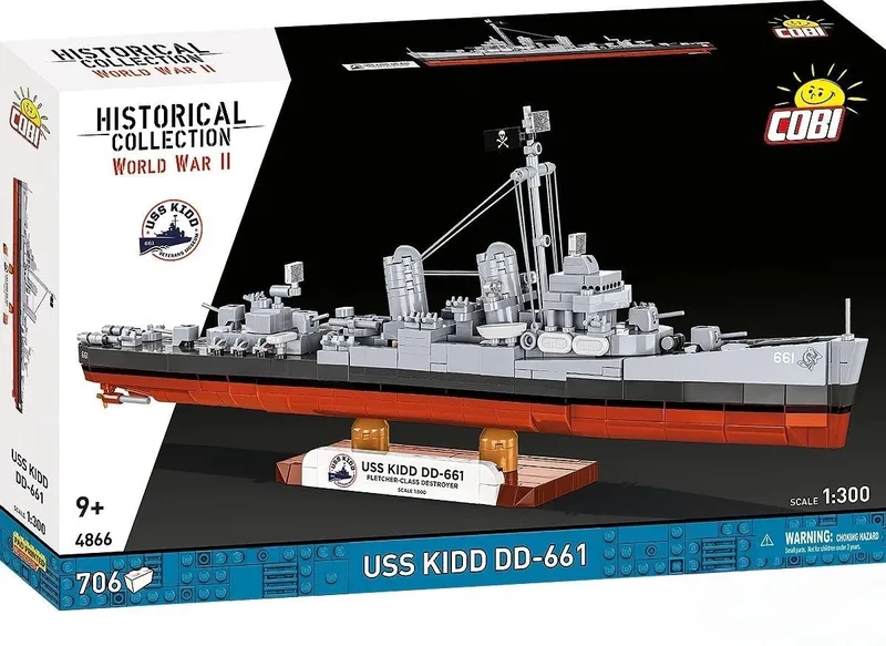 4866 USS Kidd DD-661 by COBI – interior photo