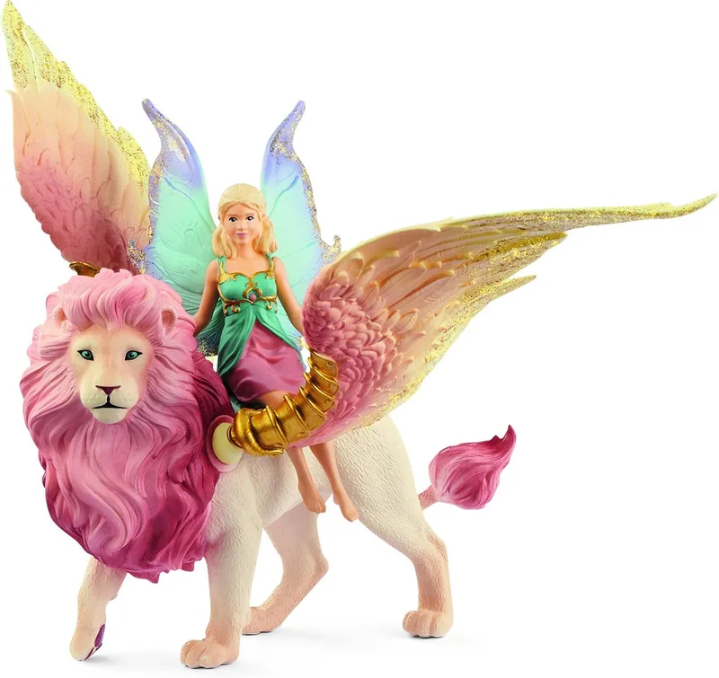 70714 Fairy in Flight on Winged Lion by Schleich – product photo