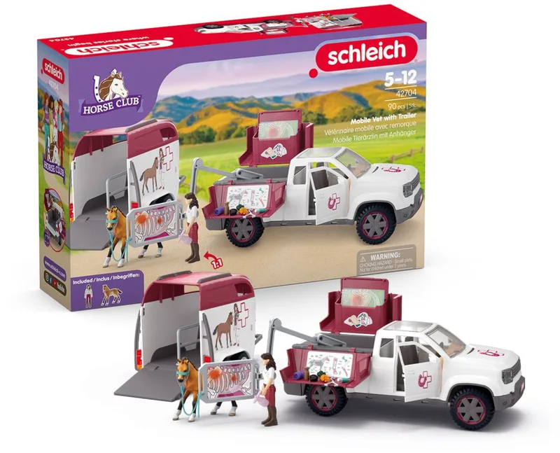 42704 Mobile vet with trailer de Schleich – photo du produit