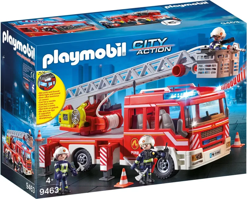9463 Feuerwehr-Leiterfahrzeug de Playmobil – photo d’ambiance