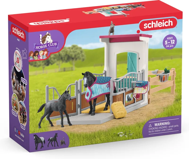 42611 Horse Box with Mare and Foal de Schleich – photo du produit