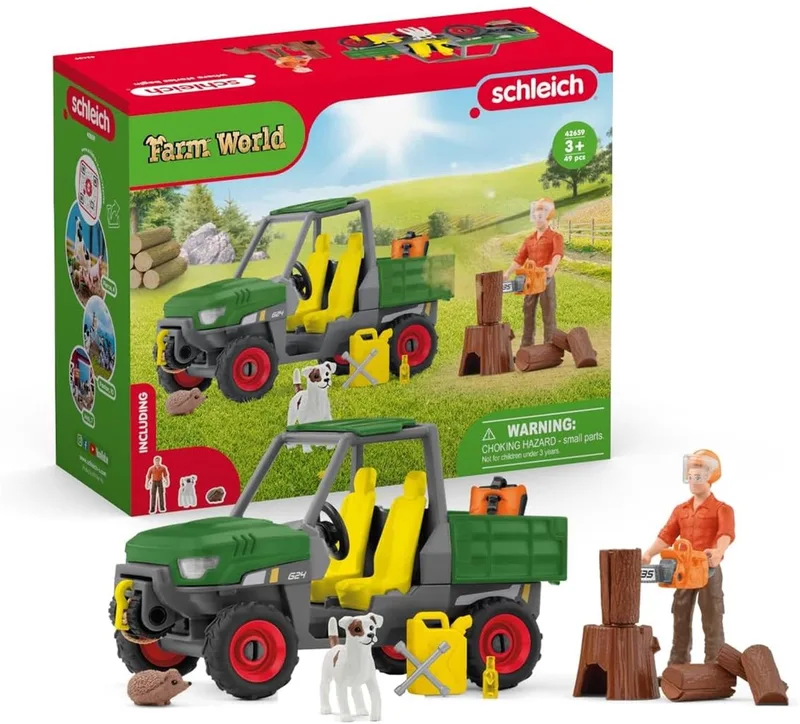 42659 Working in the Forest fra Schleich – produktbillede