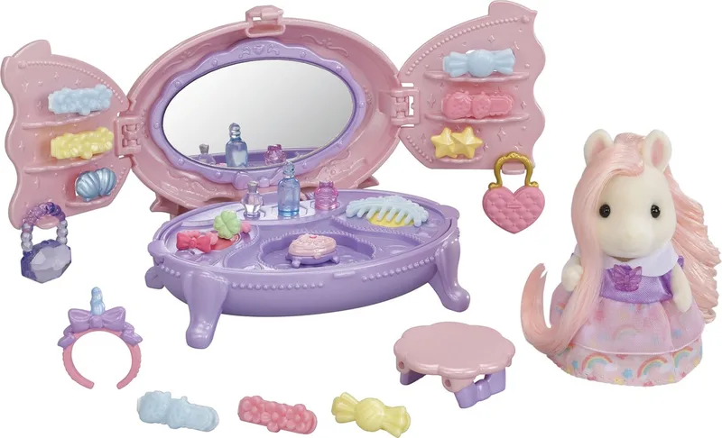5704 Schminkkommode mit Pony Figur de Sylvanian Families – photo du produit