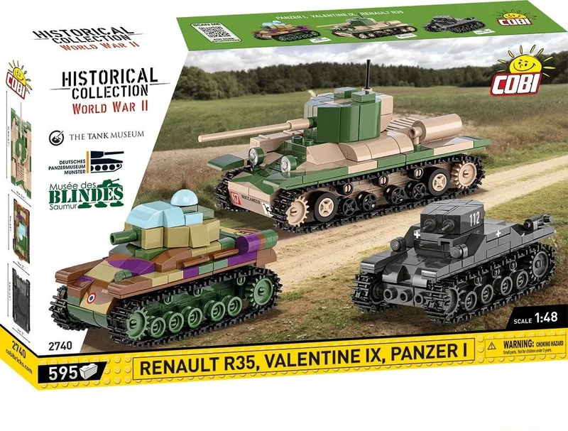 2740 Renault R35 - Valentine IX - Panzer I de COBI – photo d’ambiance