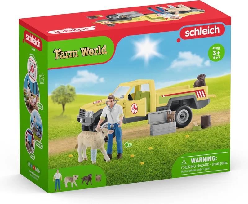 42503 Veterinarian visit at the farm fra Schleich – produktbillede