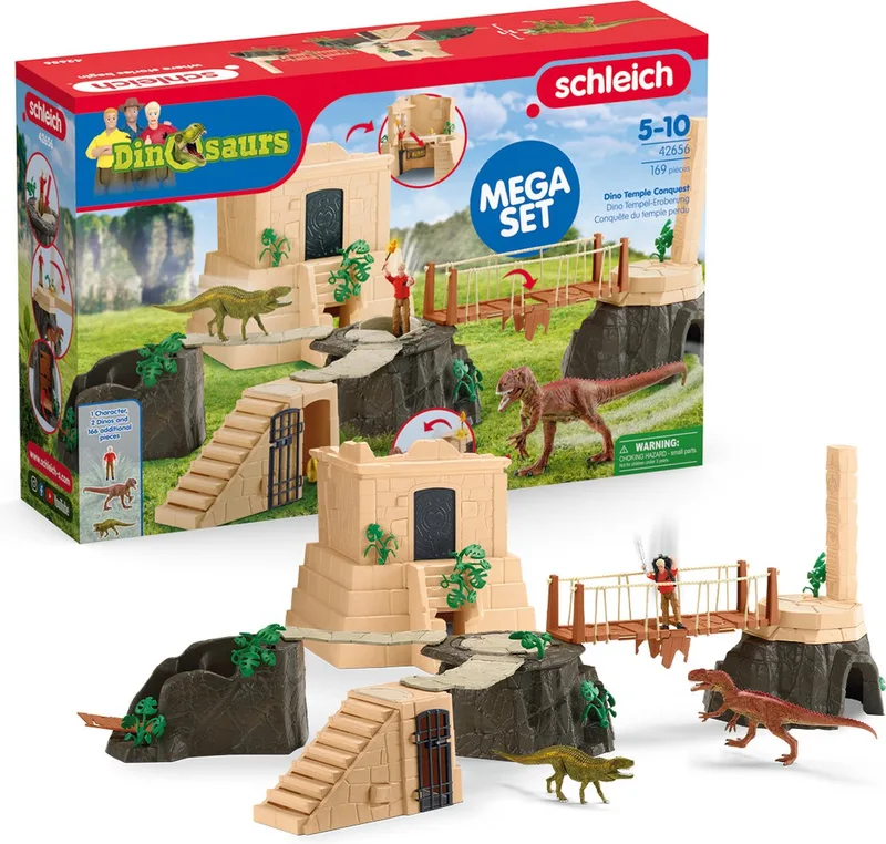 42656 Conquest of the Dino Temple Mega Set de Schleich – photo du produit
