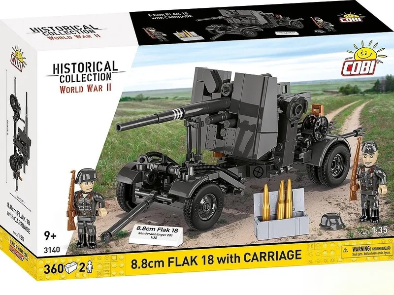 3140 8.8 cm Flak 18 with Carriage från COBI – miljöbild