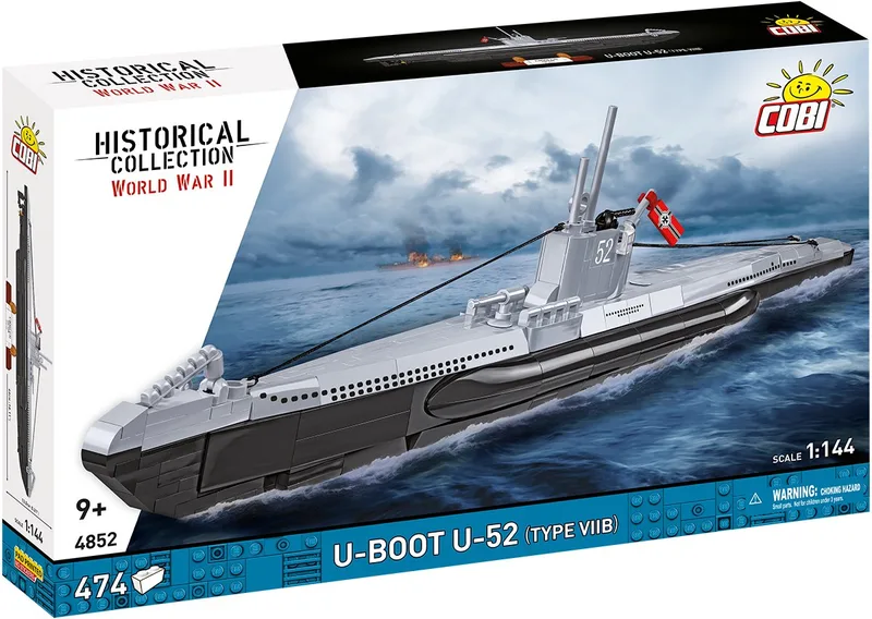 4852 U-Boot U-52 (Type VIIB) från COBI – produktbild