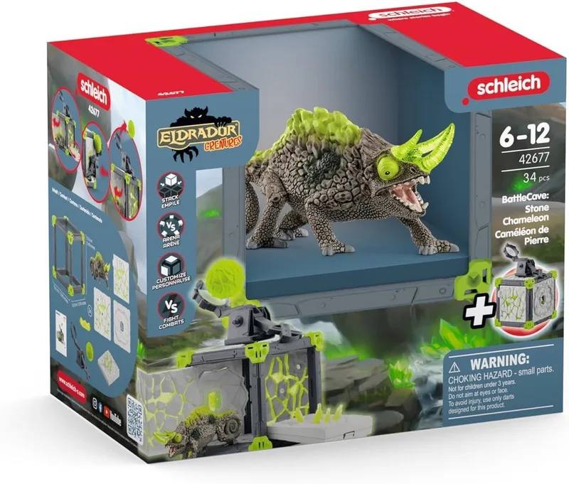 42677 BattleCave Stone Chameleon de Schleich – photo du produit