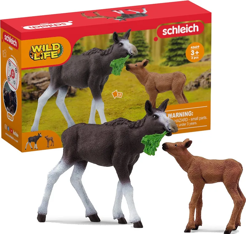 42629 Moose Family från Schleich – produktbild