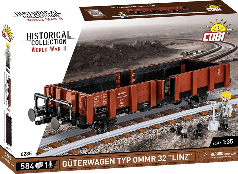 6285 Güterwagen type Ommr 32 LINZ fra COBI – miljøbillede