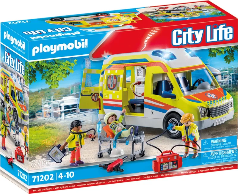 71202 Rettungswagen mit Licht und Sound by Playmobil – interior photo
