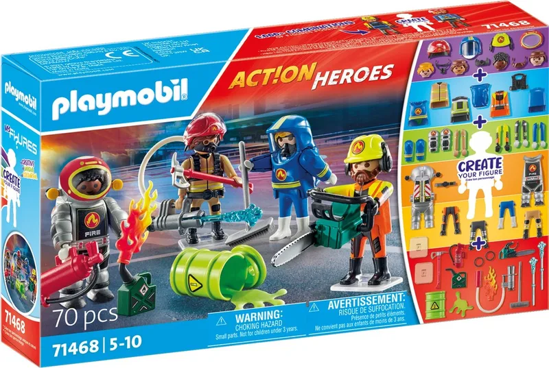 71468 My Figures Feuerwehr de Playmobil – photo d’ambiance