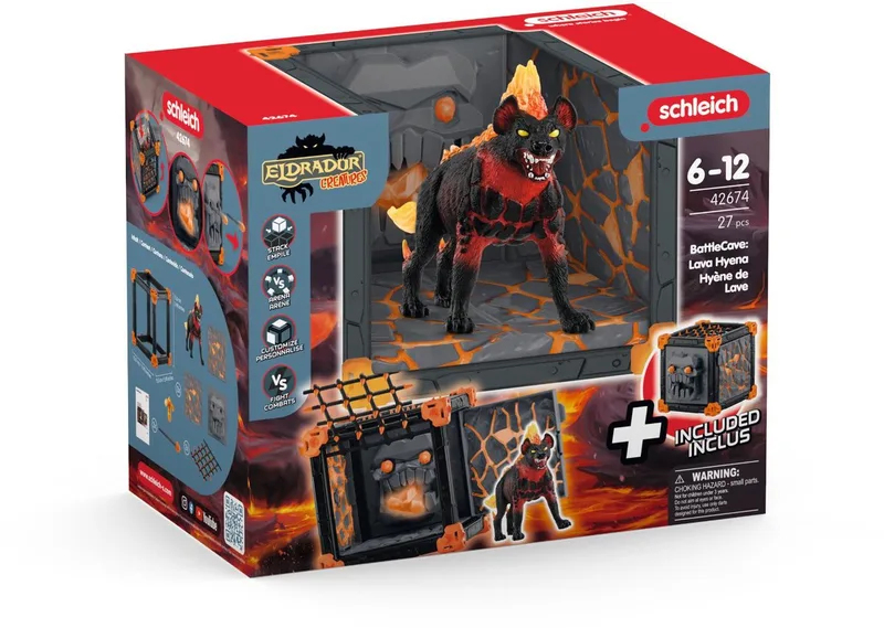 42674 BattleCave Lava Hyena de Schleich – photo du produit