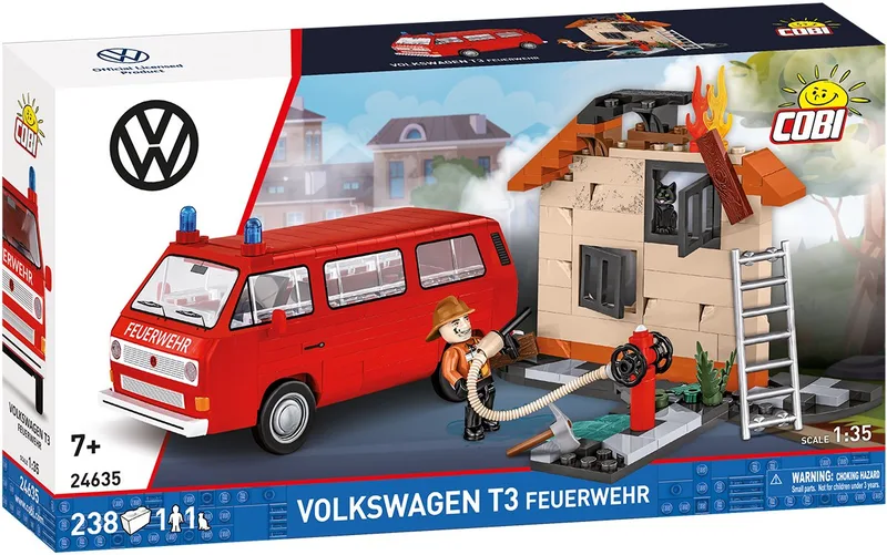 24635 Volkswagen T3 Feuerwehr fra COBI – produktbillede