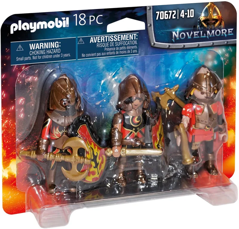 70672 3er Set Burnham Raiders fra Playmobil – produktbillede