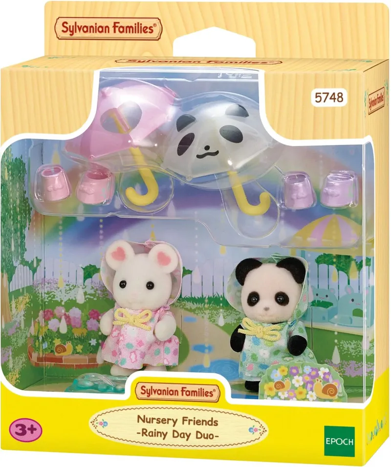 5748 Erlebniskindergarten Freunde “Regenwetter” fra Sylvanian Families – miljøbillede