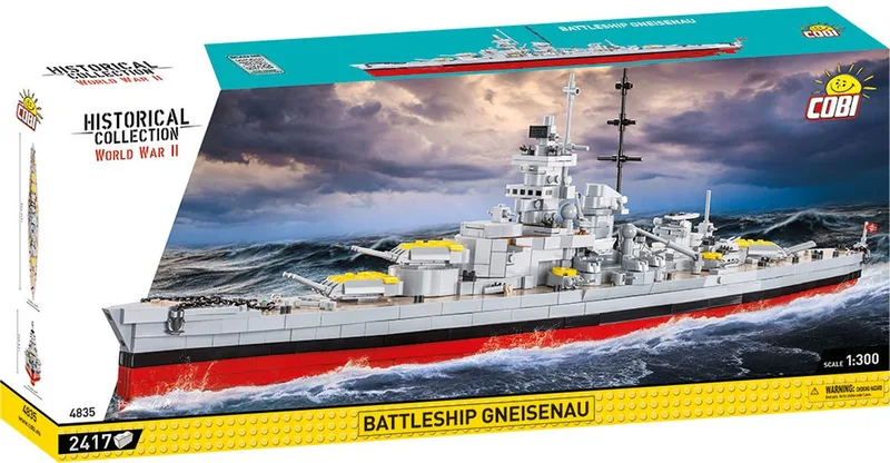 4835 Battleship Gneisenau fra COBI – produktbillede