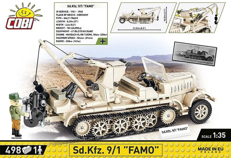 2281 Sd.Kfz. 9/1 Famo från COBI – miljöbild